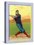 Cincinnati, OH, Cincinnati Reds, Bob Bescher, Baseball Card-Lantern Press-Stretched Canvas