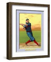 Cincinnati, OH, Cincinnati Reds, Bob Bescher, Baseball Card-Lantern Press-Framed Art Print