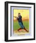 Cincinnati, OH, Cincinnati Reds, Bob Bescher, Baseball Card-Lantern Press-Framed Art Print