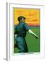 Cincinnati, OH, Cincinnati Reds, Bob Ewing, Baseball Card-Lantern Press-Framed Art Print