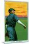 Cincinnati, OH, Cincinnati Reds, Bob Ewing, Baseball Card-Lantern Press-Mounted Art Print