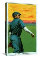 Cincinnati, OH, Cincinnati Reds, Bob Ewing, Baseball Card-Lantern Press-Stretched Canvas