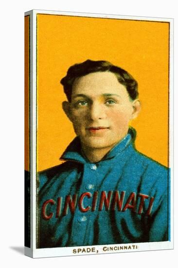 Cincinnati, OH, Cincinnati Reds, Bob Spade, Baseball Card-Lantern Press-Stretched Canvas