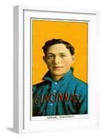 Cincinnati, OH, Cincinnati Reds, Bob Spade, Baseball Card-Lantern Press-Framed Art Print