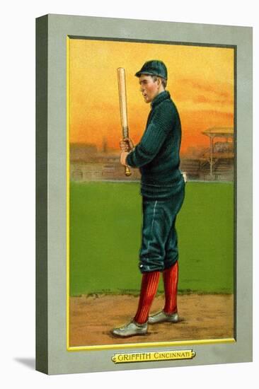 Cincinnati, OH, Cincinnati Reds, Clark Griffith, Baseball Card-Lantern Press-Stretched Canvas