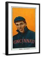 Cincinnati, OH, Cincinnati Reds, Dick Egan, Baseball Card-Lantern Press-Framed Art Print