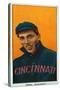 Cincinnati, OH, Cincinnati Reds, Dick Egan, Baseball Card-Lantern Press-Stretched Canvas
