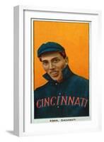 Cincinnati, OH, Cincinnati Reds, Dick Egan, Baseball Card-Lantern Press-Framed Art Print