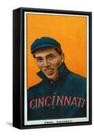 Cincinnati, OH, Cincinnati Reds, Dick Egan, Baseball Card-Lantern Press-Framed Stretched Canvas