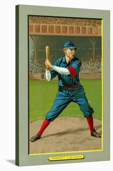 Cincinnati, OH, Cincinnati Reds, Dode Paskert, Baseball Card-Lantern Press-Stretched Canvas