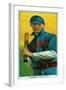 Cincinnati, OH, Cincinnati Reds, Ed Karger, Baseball Card-Lantern Press-Framed Art Print