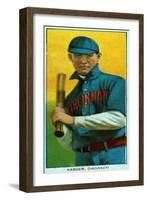 Cincinnati, OH, Cincinnati Reds, Ed Karger, Baseball Card-Lantern Press-Framed Art Print