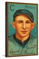 Cincinnati, OH, Cincinnati Reds, Edward L. Grant, Baseball Card-Lantern Press-Stretched Canvas