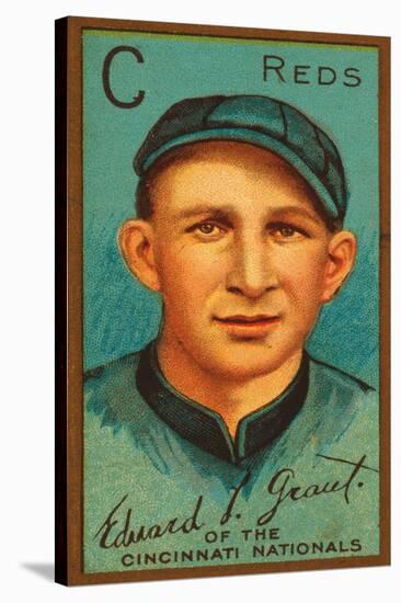 Cincinnati, OH, Cincinnati Reds, Edward L. Grant, Baseball Card-Lantern Press-Stretched Canvas