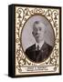 Cincinnati, OH, Cincinnati Reds, Frank C. Bancroft, Baseball Card-Lantern Press-Framed Stretched Canvas