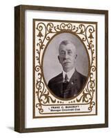 Cincinnati, OH, Cincinnati Reds, Frank C. Bancroft, Baseball Card-Lantern Press-Framed Art Print