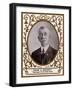 Cincinnati, OH, Cincinnati Reds, Frank C. Bancroft, Baseball Card-Lantern Press-Framed Art Print