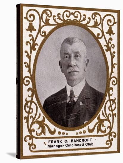 Cincinnati, OH, Cincinnati Reds, Frank C. Bancroft, Baseball Card-Lantern Press-Stretched Canvas