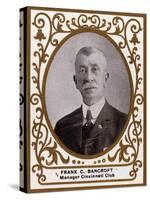 Cincinnati, OH, Cincinnati Reds, Frank C. Bancroft, Baseball Card-Lantern Press-Stretched Canvas