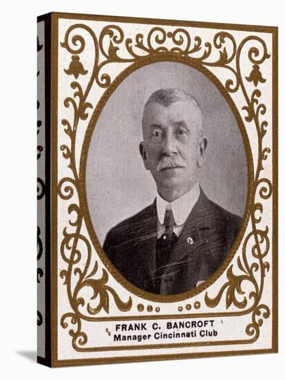 Cincinnati, OH, Cincinnati Reds, Frank C. Bancroft, Baseball Card-Lantern Press-Stretched Canvas