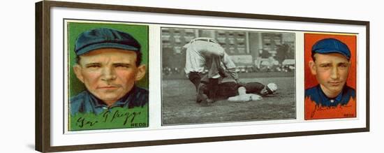 Cincinnati, OH, Cincinnati Reds, George Suggs, John R. McLean, Baseball Card-Lantern Press-Framed Premium Giclee Print