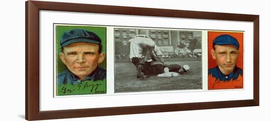Cincinnati, OH, Cincinnati Reds, George Suggs, John R. McLean, Baseball Card-Lantern Press-Framed Premium Giclee Print