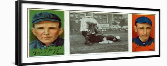 Cincinnati, OH, Cincinnati Reds, George Suggs, John R. McLean, Baseball Card-Lantern Press-Framed Premium Giclee Print