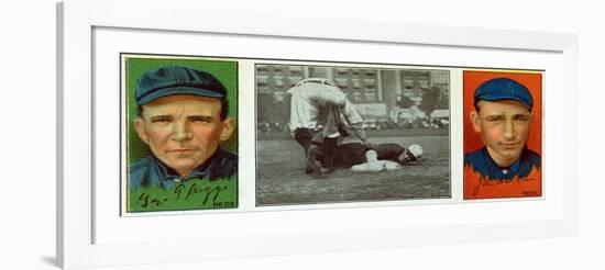 Cincinnati, OH, Cincinnati Reds, George Suggs, John R. McLean, Baseball Card-Lantern Press-Framed Art Print