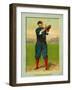 Cincinnati, OH, Cincinnati Reds, Hans Lobert, Baseball Card-Lantern Press-Framed Art Print