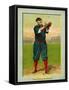 Cincinnati, OH, Cincinnati Reds, Hans Lobert, Baseball Card-Lantern Press-Framed Stretched Canvas