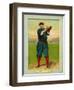 Cincinnati, OH, Cincinnati Reds, Hans Lobert, Baseball Card-Lantern Press-Framed Art Print