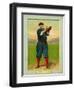 Cincinnati, OH, Cincinnati Reds, Hans Lobert, Baseball Card-Lantern Press-Framed Art Print