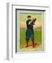 Cincinnati, OH, Cincinnati Reds, Hans Lobert, Baseball Card-Lantern Press-Framed Art Print