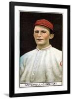 Cincinnati, OH, Cincinnati Reds, Mike Mitchell, Baseball Card-Lantern Press-Framed Art Print