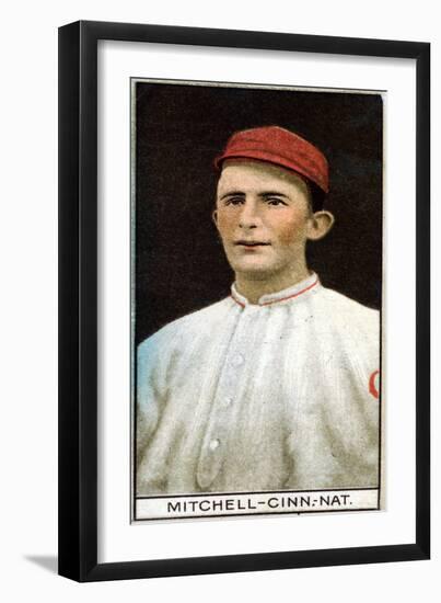 Cincinnati, OH, Cincinnati Reds, Mike Mitchell, Baseball Card-Lantern Press-Framed Art Print