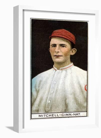 Cincinnati, OH, Cincinnati Reds, Mike Mitchell, Baseball Card-Lantern Press-Framed Art Print