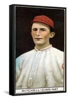 Cincinnati, OH, Cincinnati Reds, Mike Mitchell, Baseball Card-Lantern Press-Framed Stretched Canvas