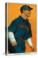 Cincinnati, OH, Cincinnati Reds, Mike Mowrey, Baseball Card-Lantern Press-Stretched Canvas