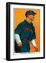 Cincinnati, OH, Cincinnati Reds, Mike Mowrey, Baseball Card-Lantern Press-Framed Art Print