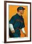 Cincinnati, OH, Cincinnati Reds, Mike Mowrey, Baseball Card-Lantern Press-Framed Art Print