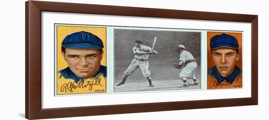 Cincinnati, OH, Cincinnati Reds, R. Hoblitzel, Richard J. Egan, Baseball Card-Lantern Press-Framed Art Print