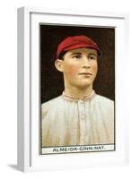 Cincinnati, OH, Cincinnati Reds, Rafael Almeida, Baseball Card-Lantern Press-Framed Art Print