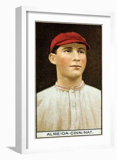 Cincinnati, OH, Cincinnati Reds, Rafael Almeida, Baseball Card-Lantern Press-Framed Art Print