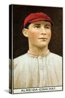Cincinnati, OH, Cincinnati Reds, Rafael Almeida, Baseball Card-Lantern Press-Stretched Canvas