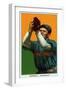 Cincinnati, OH, Cincinnati Reds, Tom Downey, Baseball Card-Lantern Press-Framed Art Print