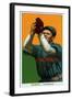 Cincinnati, OH, Cincinnati Reds, Tom Downey, Baseball Card-Lantern Press-Framed Art Print