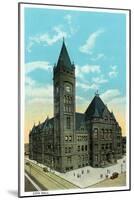 Cincinnati, Ohio - City Hall Exterior-Lantern Press-Mounted Art Print