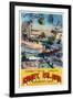 Cincinnati, Ohio - Coney Island Amusement Park Greetings-Lantern Press-Framed Art Print