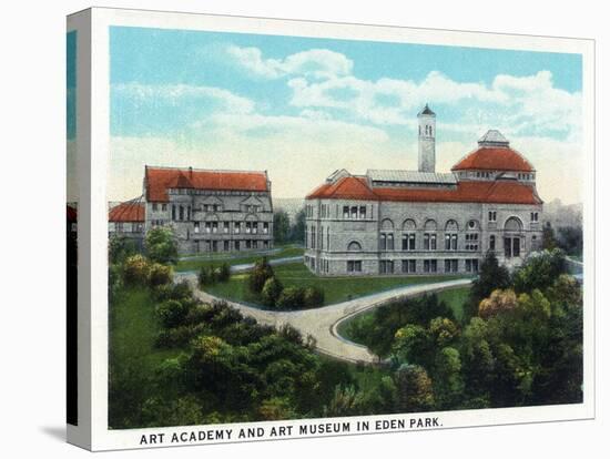 Cincinnati, Ohio - Eden Park Art Academy and Museum Exterior-Lantern Press-Stretched Canvas