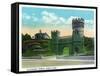 Cincinnati, Ohio - Eden Park Elsinore Tower Scene-Lantern Press-Framed Stretched Canvas